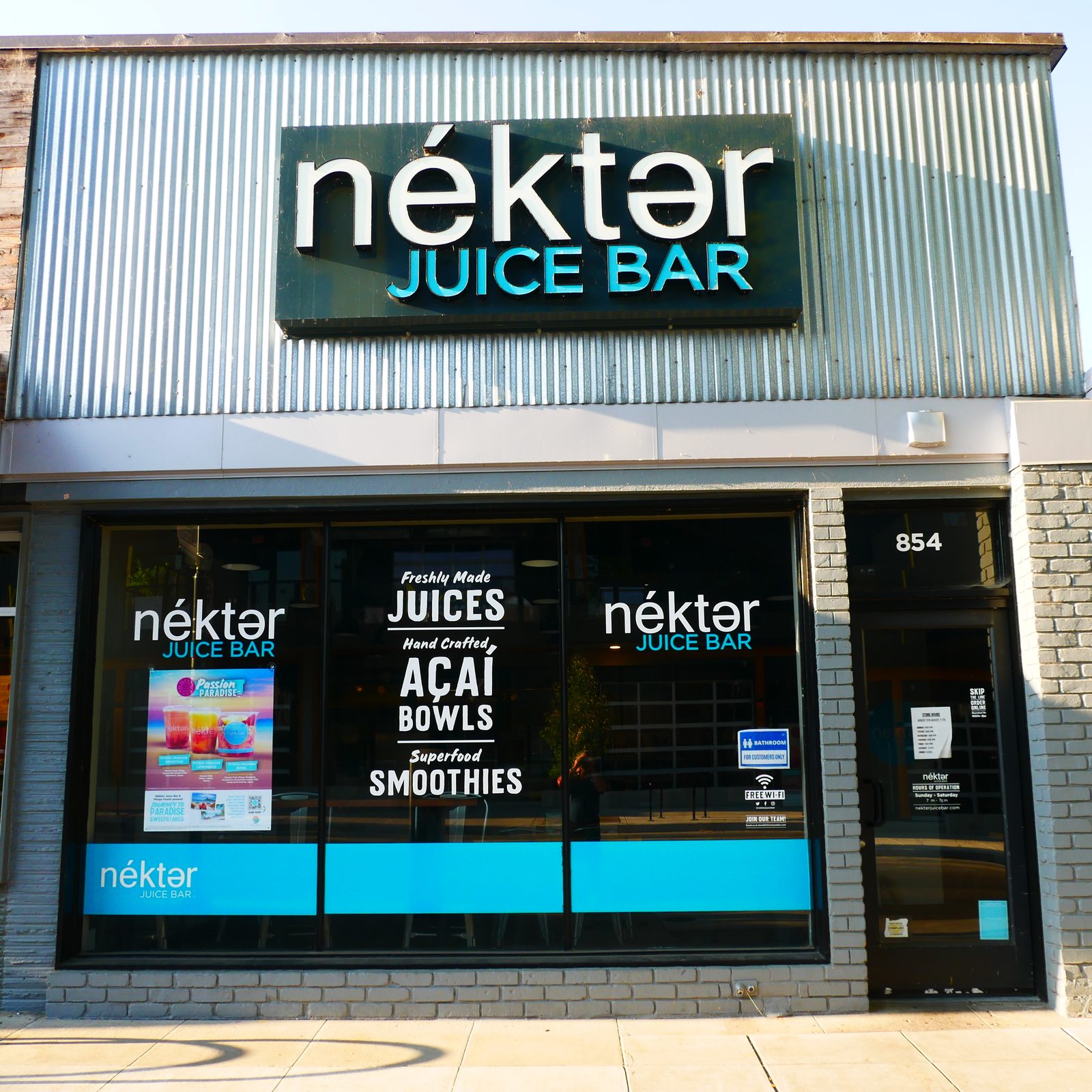 Nekter Juice Bar storefront location in Eugene, Oregon