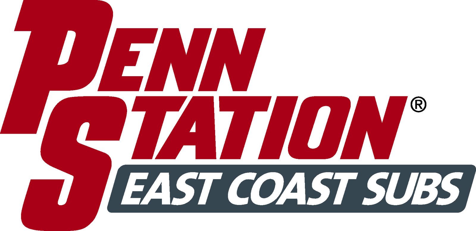 Penn Station storefront sign, home of Penn Station vegetarian options like the Veggie sub