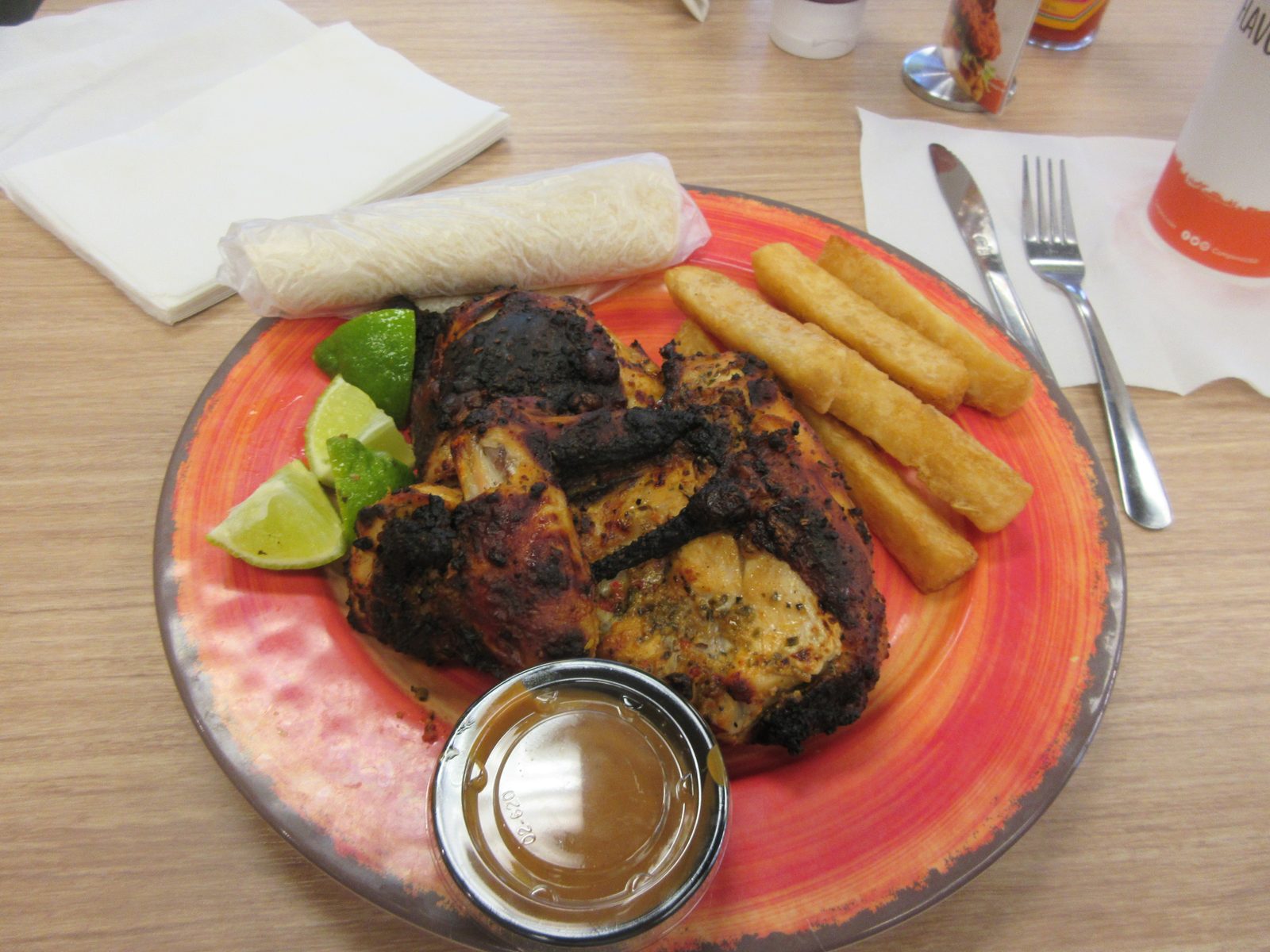 Pollo Campero vegetarian options include yuca fries, pictured at a Kenner, Louisiana location