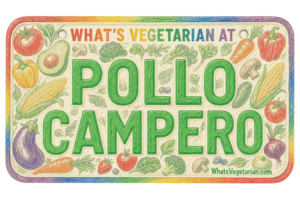 What's Vegetarian at Pollo Campero license plate graphic