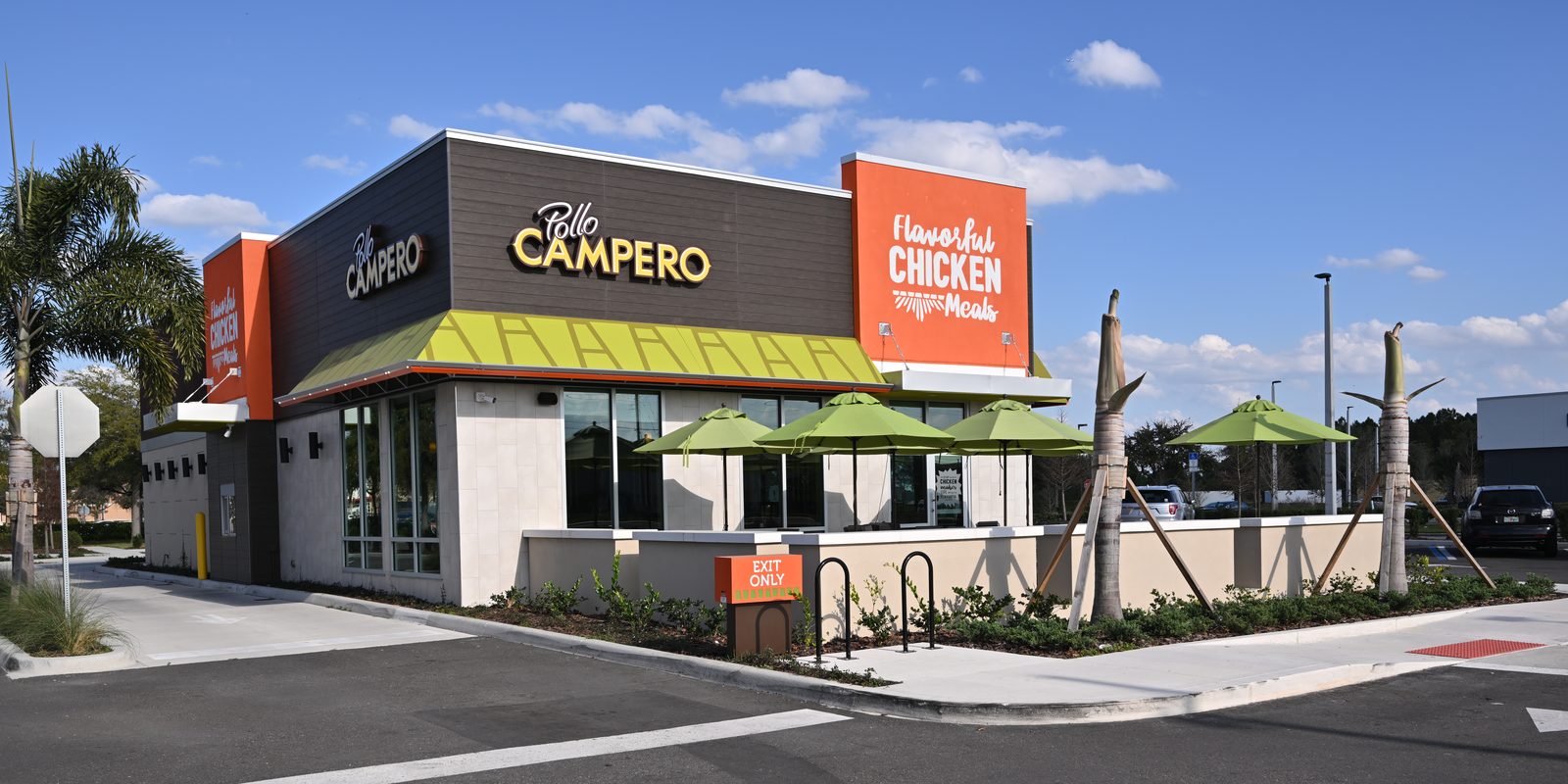 Pollo Campero restaurant storefront in Orlando, Florida