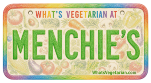 What's Vegetarian at Menchie's license plate graphic