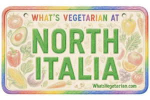 North Italia vegetarian options license plate graphic for WhatsVegetarian.com