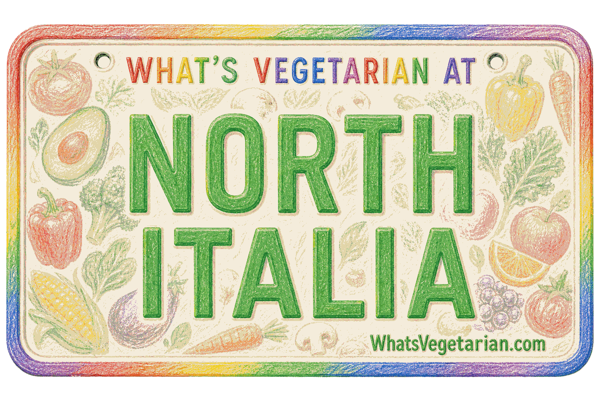 North Italia vegetarian options license plate graphic for WhatsVegetarian.com