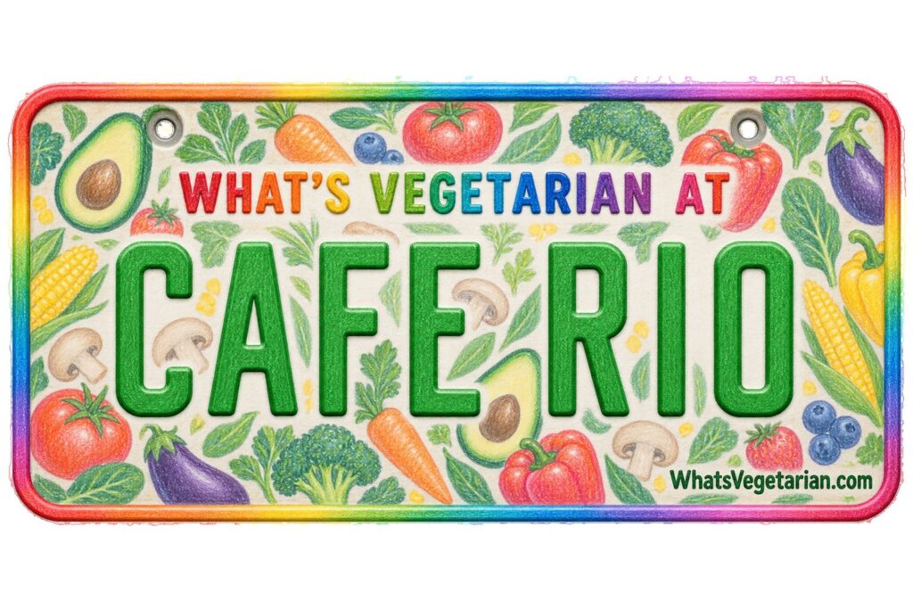 What's Vegetarian at Cafe Rio? license plate featured image