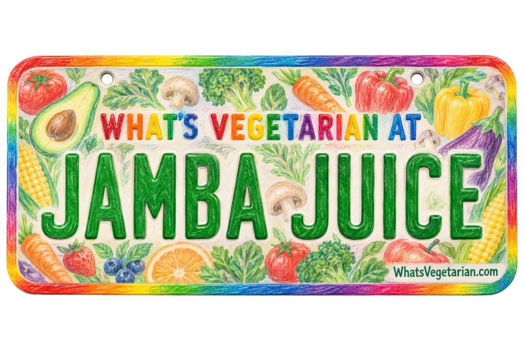What's Vegetarian at Jamba Juice? license plate featured image