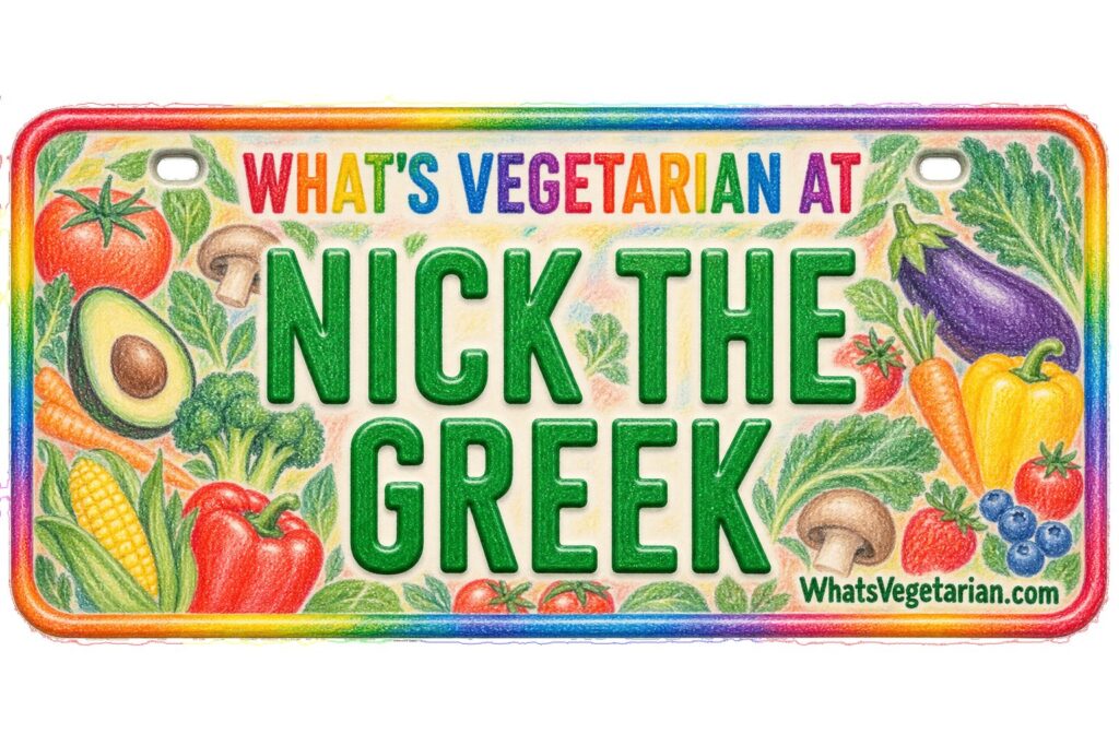 What's Vegetarian at Nick the Greek? license plate featured image