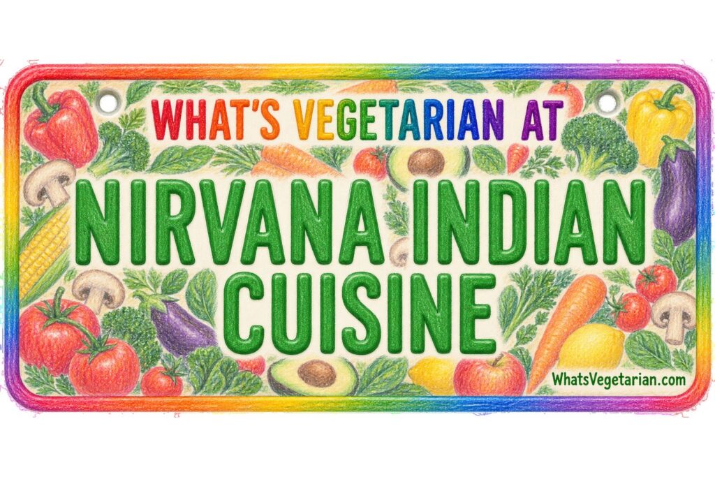 What's Vegetarian at Nirvana Indian Cuisine? license plate featured image