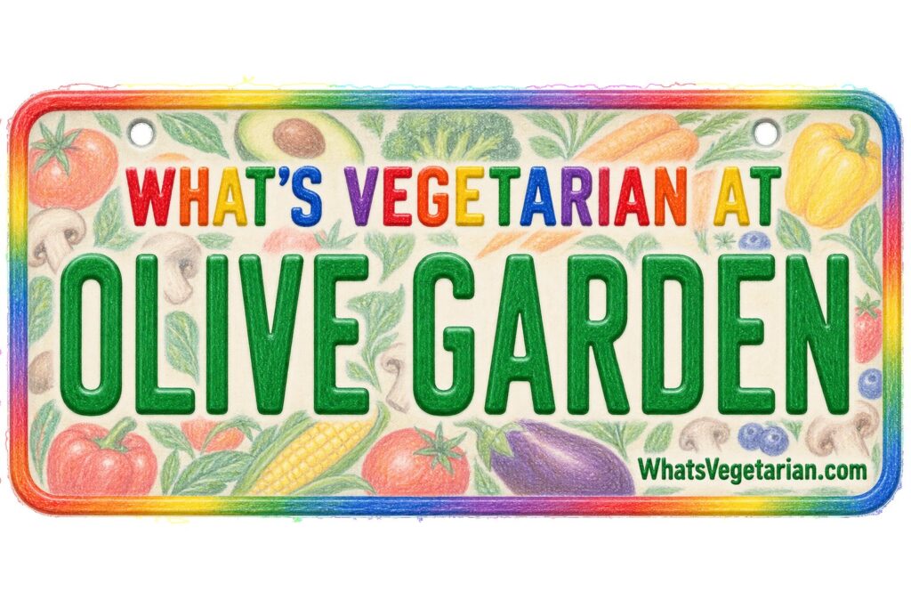 What's Vegetarian at Olive Garden? license plate featured image