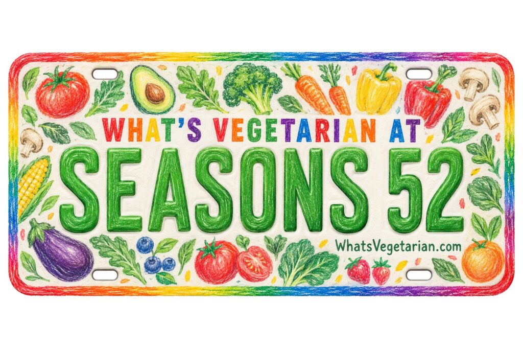 What's Vegetarian at Seasons 52? license plate featured image