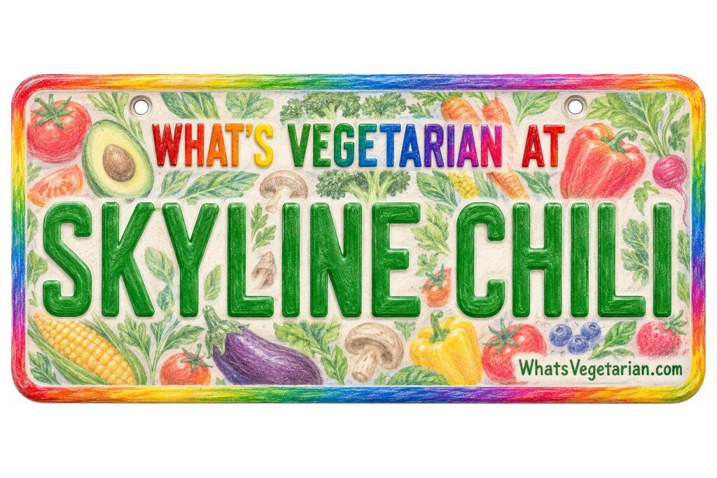 What's Vegetarian at Skyline Chili? license plate featured image