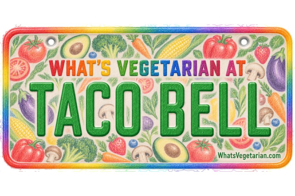 What's Vegetarian at Taco Bell? license plate featured image