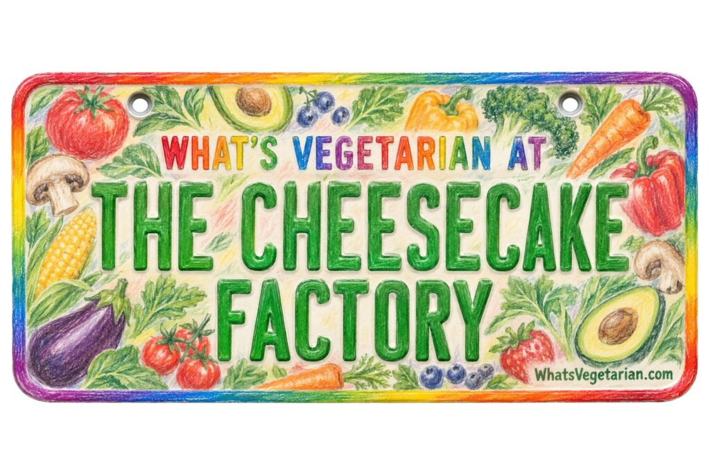 What's Vegetarian at The Cheesecake Factory? license plate featured image