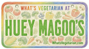 Huey Magoo’s vegetarian options license plate graphic