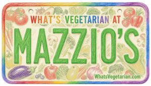 Mazzio's vegetarian options license plate graphic