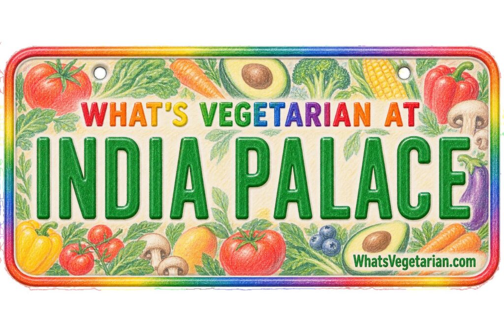 What's Vegetarian at India Palace? license plate featured image