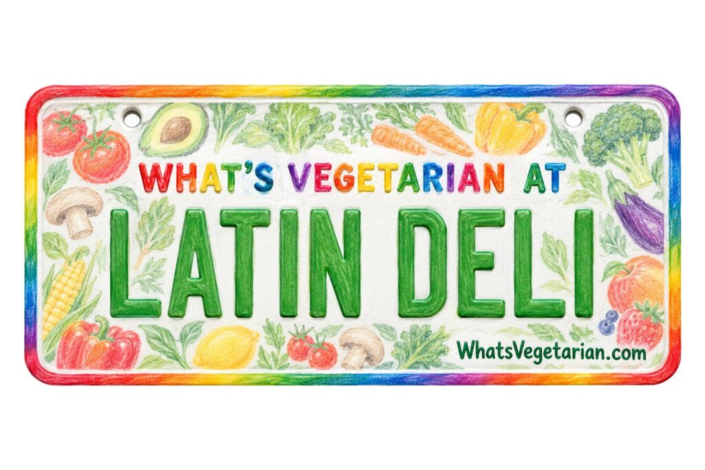 What's Vegetarian at Latin Deli? license plate featured image