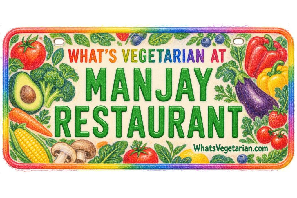 What's Vegetarian at Manjay Restaurant? license plate featured image