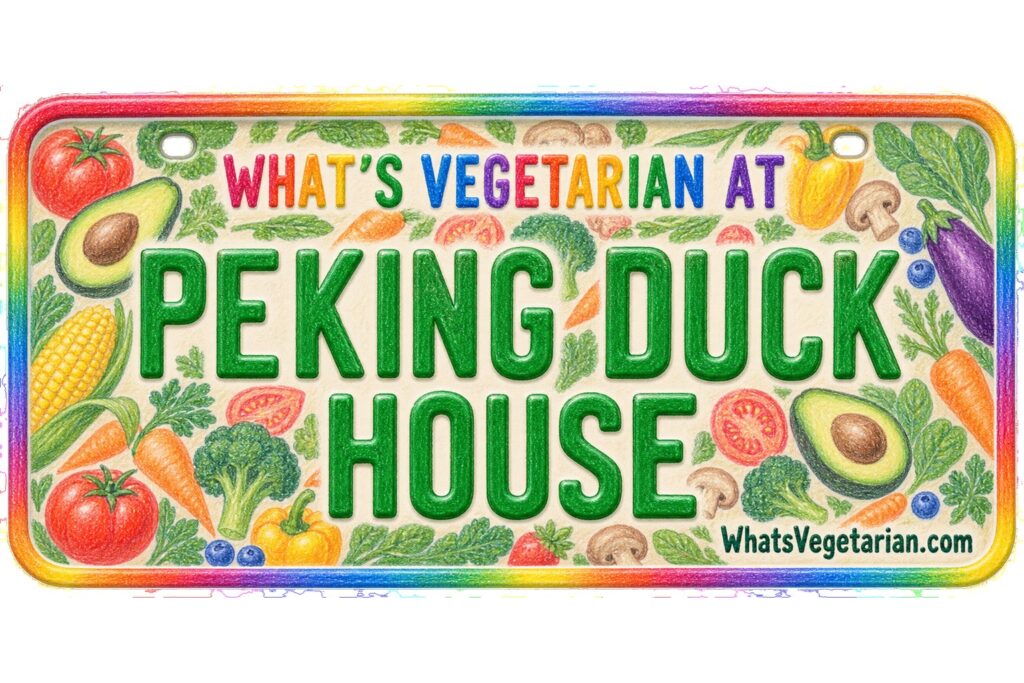 What's Vegetarian at Peking Duck House? license plate featured image
