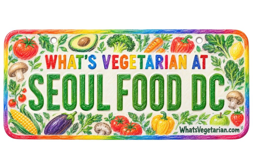 What's Vegetarian at Seoul Food DC? license plate featured image