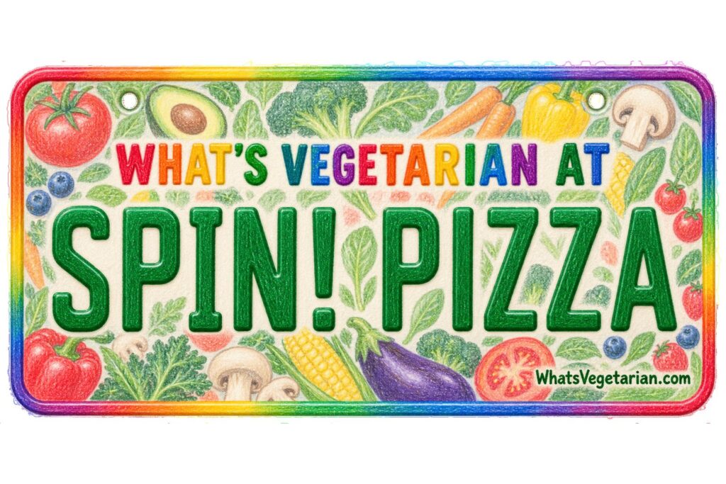 What's Vegetarian at SPIN! Pizza? license plate featured image