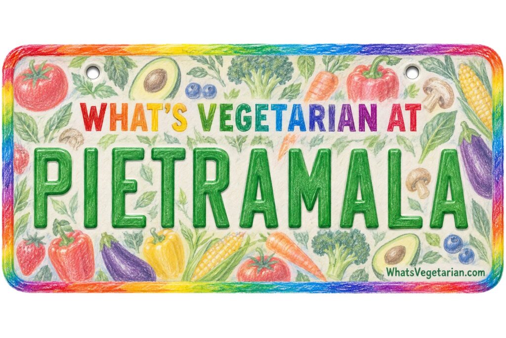 What's Vegetarian at Pietramala? license plate featured image
