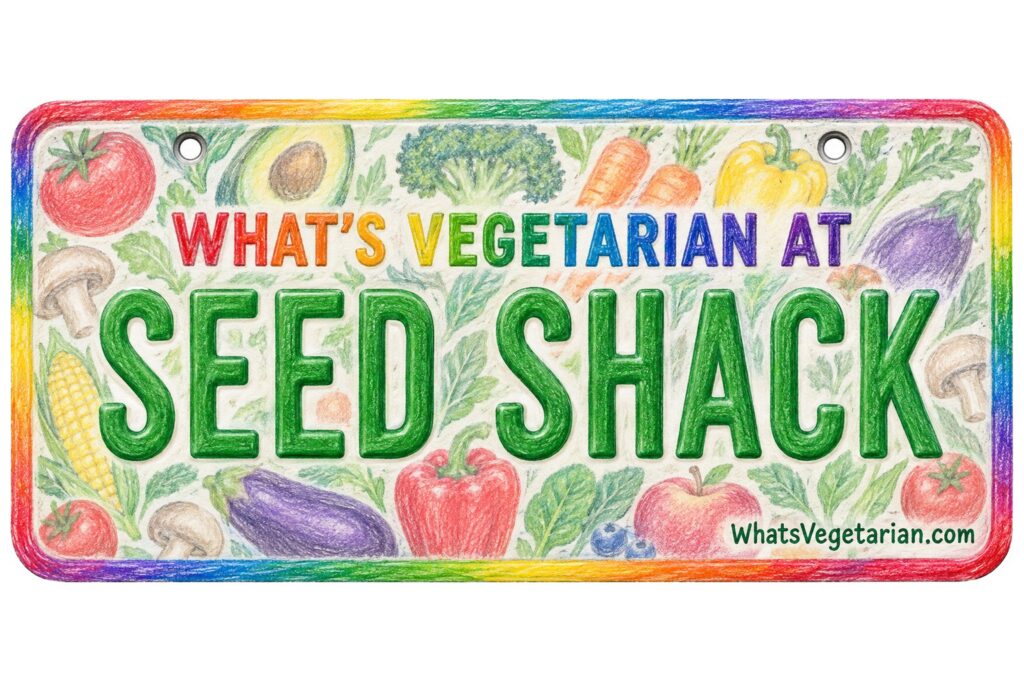 What's Vegetarian at Seed Shack? license plate featured image