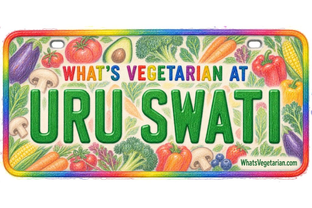 What's Vegetarian at Uru Swati? license plate featured image