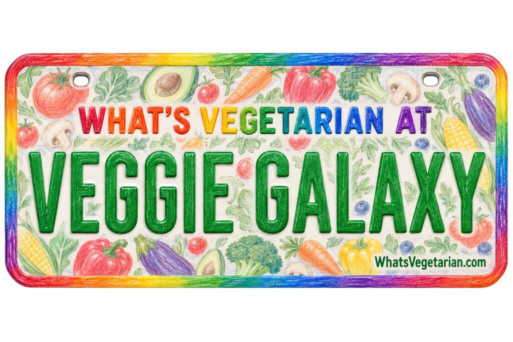 What's Vegetarian at Veggie Galaxy? license plate featured image