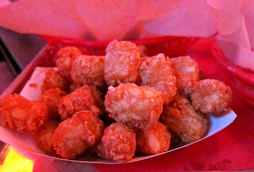 Tater tots, one of the Dog Haus vegetarian options