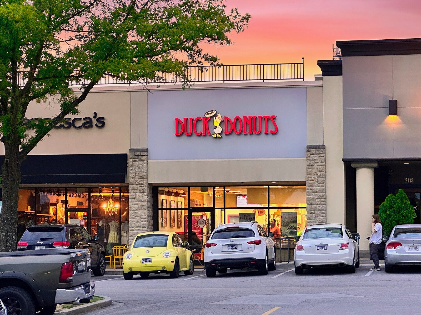 Duck Donuts storefront in Chattanooga, Tennessee