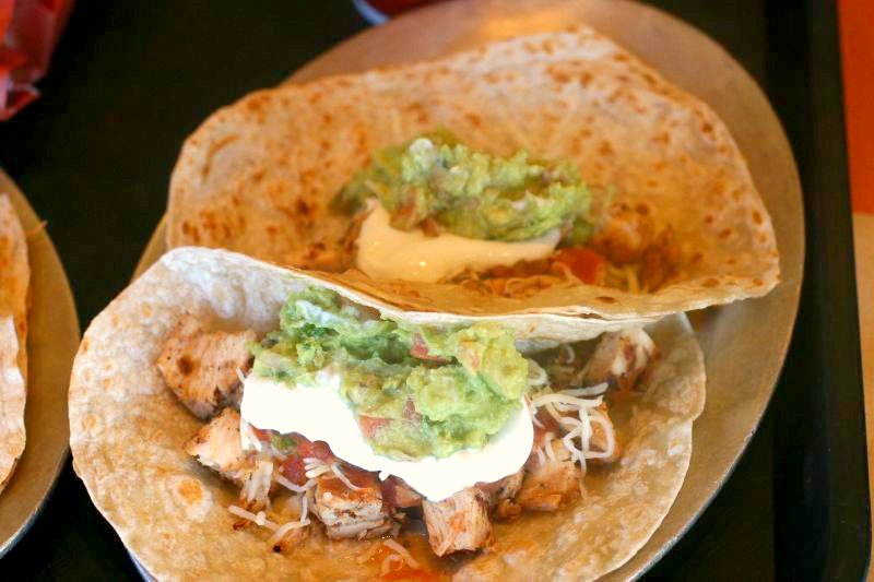 Soft tacos from Pancheros, one of many Pancheros vegetarian options when you swap in Tofurizo
