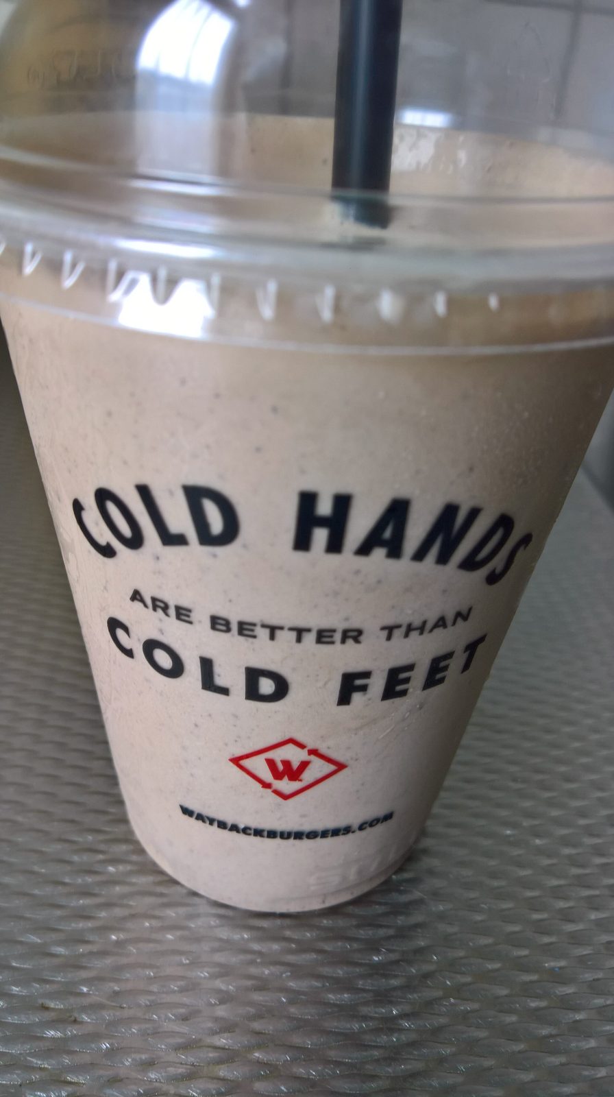 Wayback Burgers vegetarian options include hand-dipped milkshakes like this Oreo shake