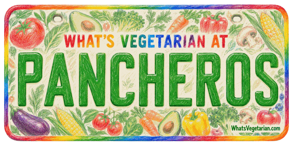 What's Vegetarian at Pancheros license plate