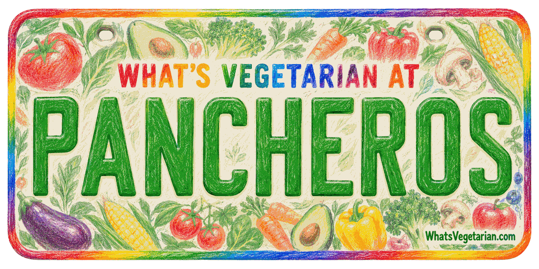 What's Vegetarian at Pancheros license plate, a guide to Pancheros vegetarian options